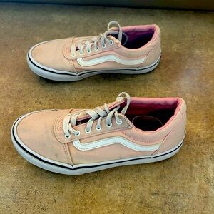 Vans Pink and White Sneakers